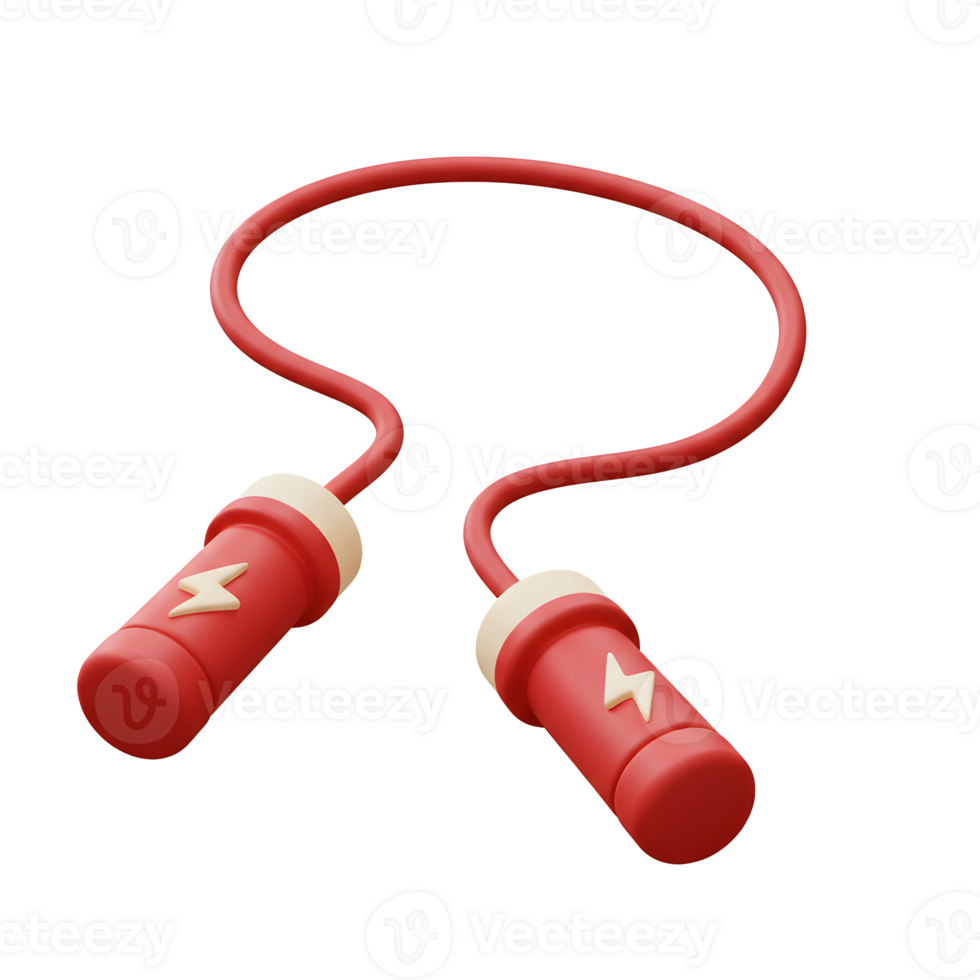 Dynamic 3D Skipping Rope, Essential Equipment for Cardio Fitness and Energetic Workouts png