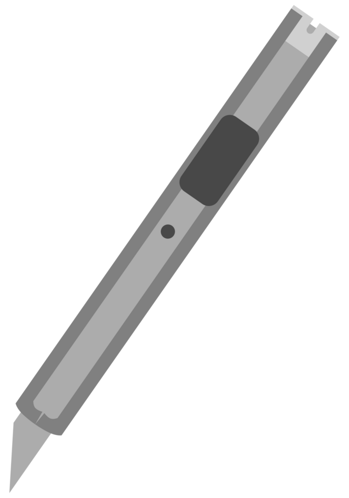grey Utility Knife or cutter png