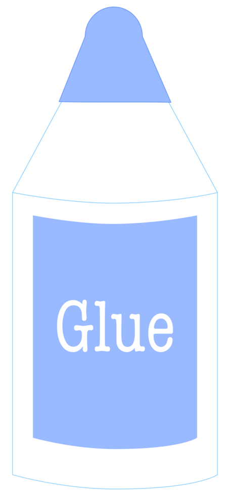 cute glue bottle png