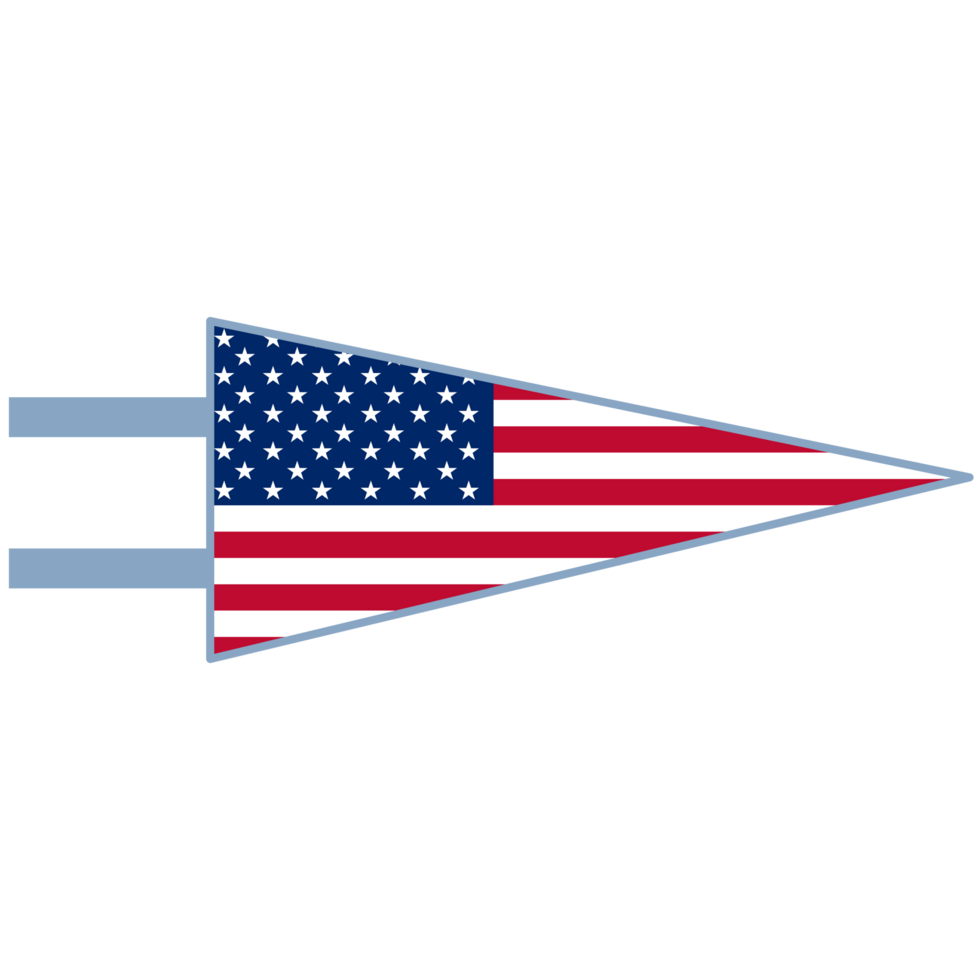 American triangular flag png