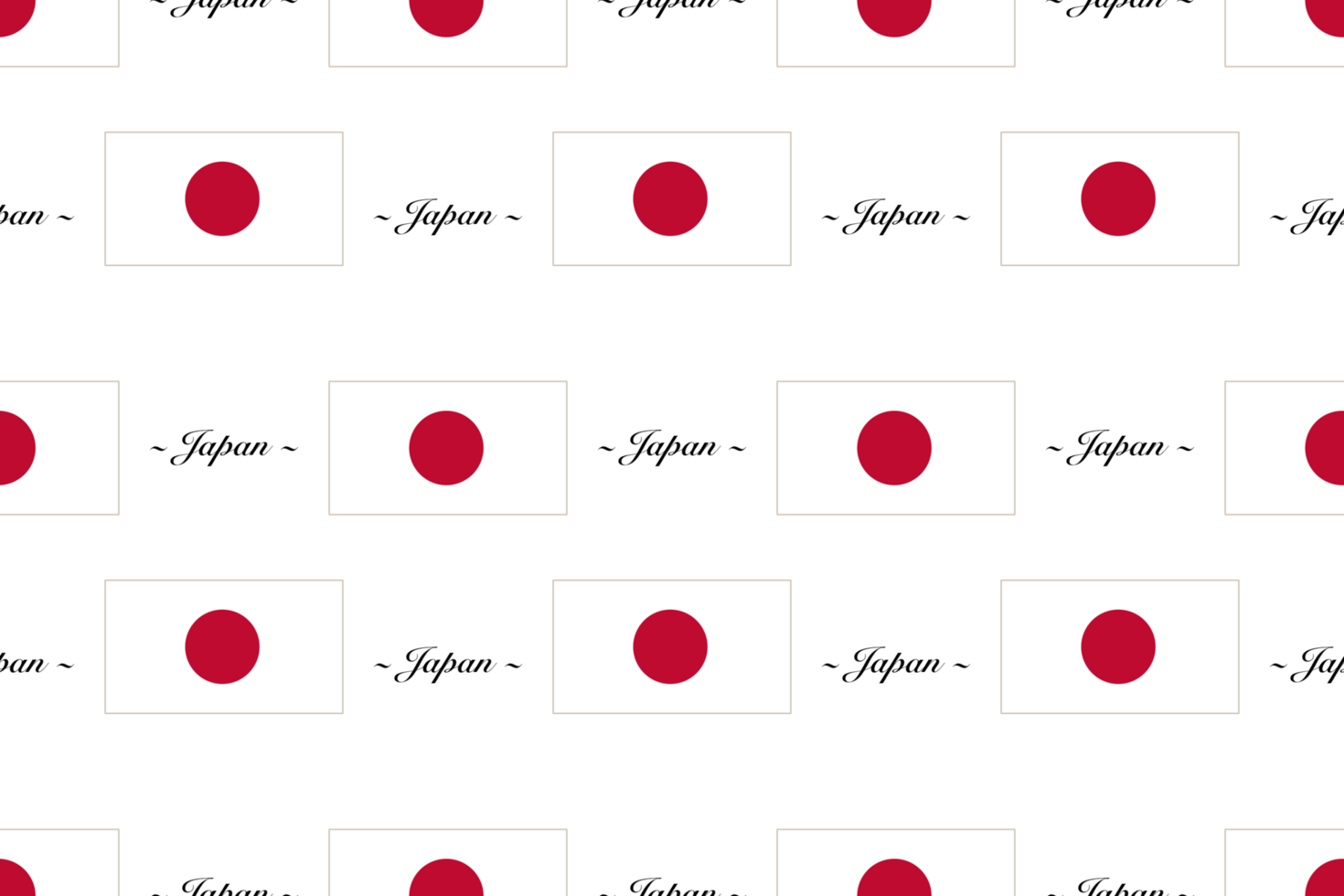 Seamless pattern background with the Japanese flag png
