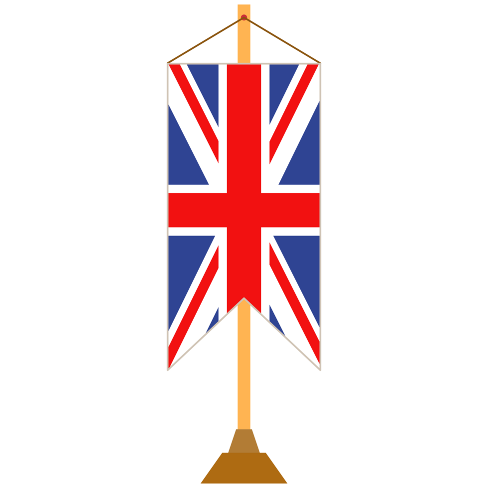 British swallowtail flag with pole png