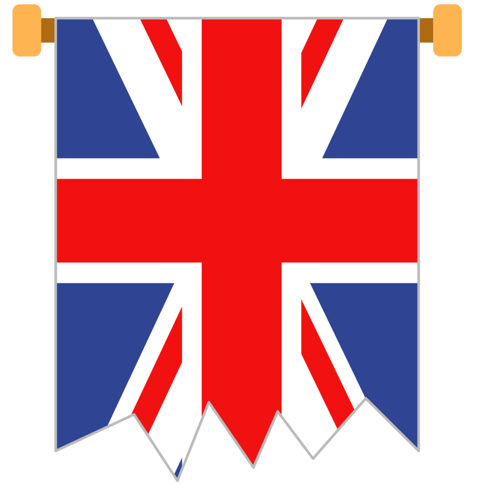 British pennant flag for hanging png