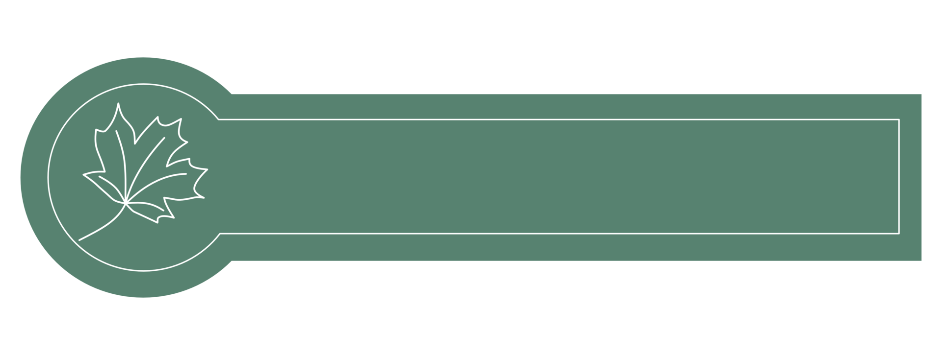 Minimalist autumn tone label banner with maple leaves png
