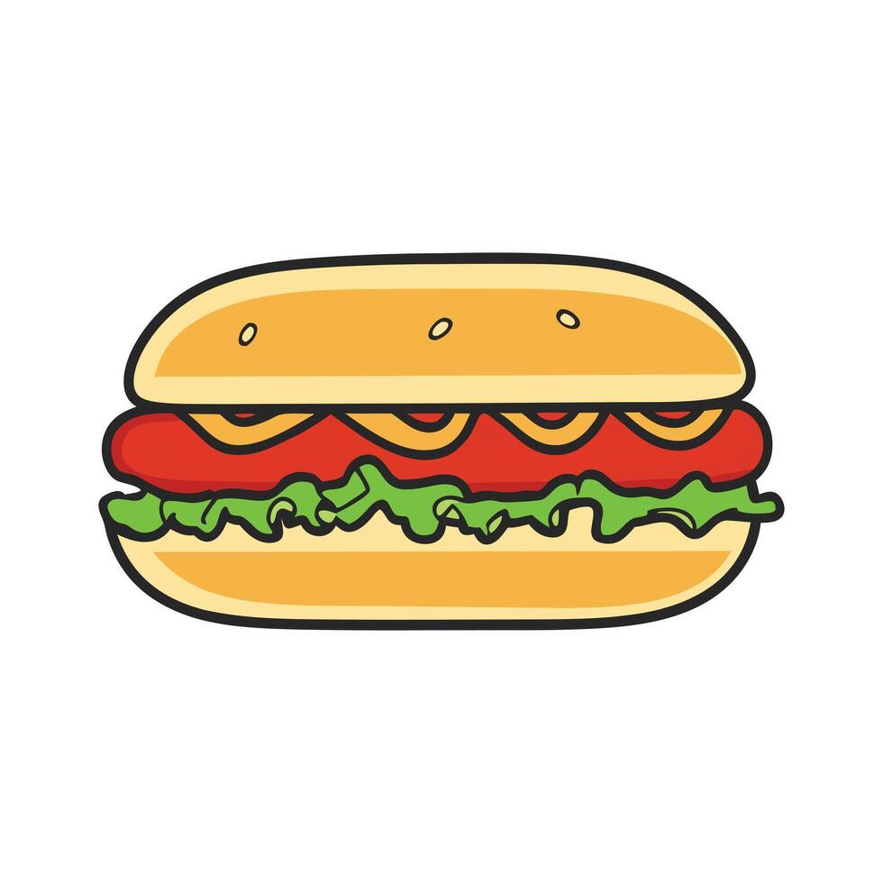 Delicious Hot Dog Illustration Perfect for Menus Websites and More vector