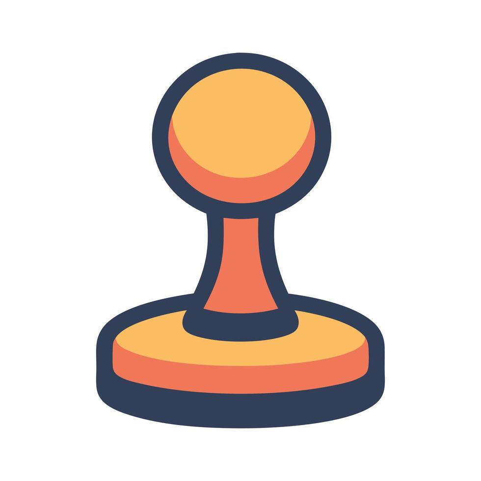 Illustration of a Rubber Stamp Perfect for Branding Approval and Authentication vector
