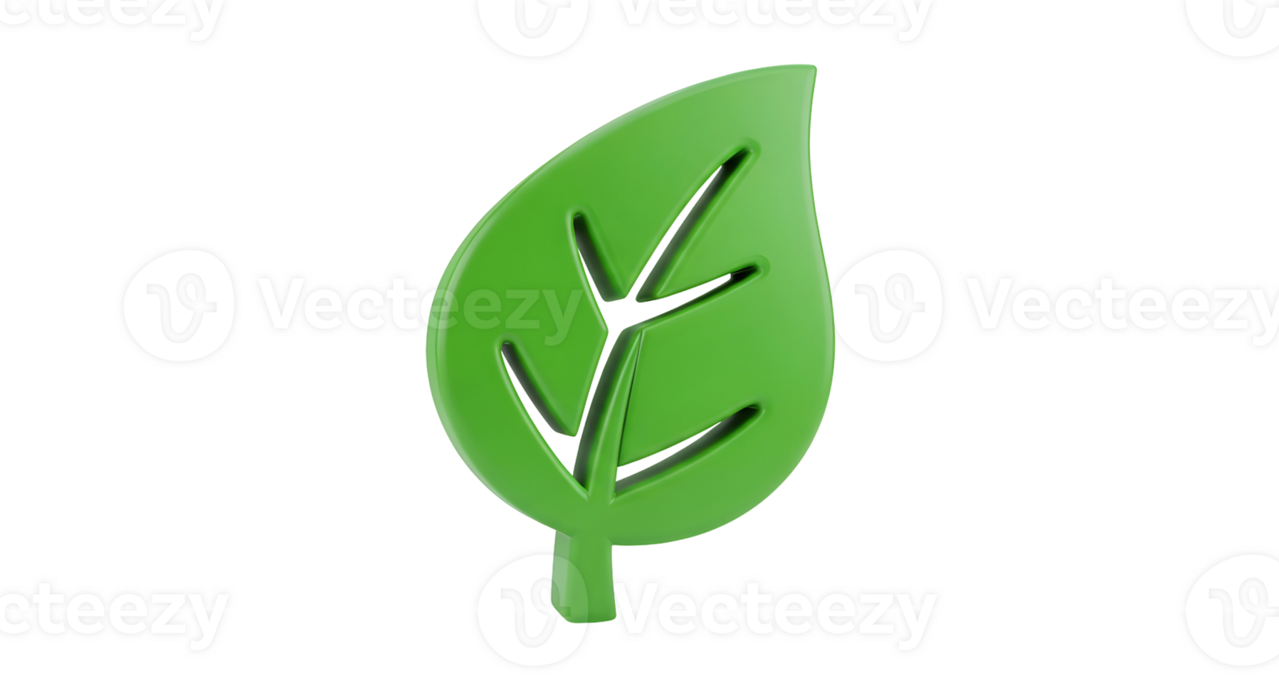 Green plant leaf. Ecology and recycle concept. Environment protection and renewable energy. Isolated on transparent background. png