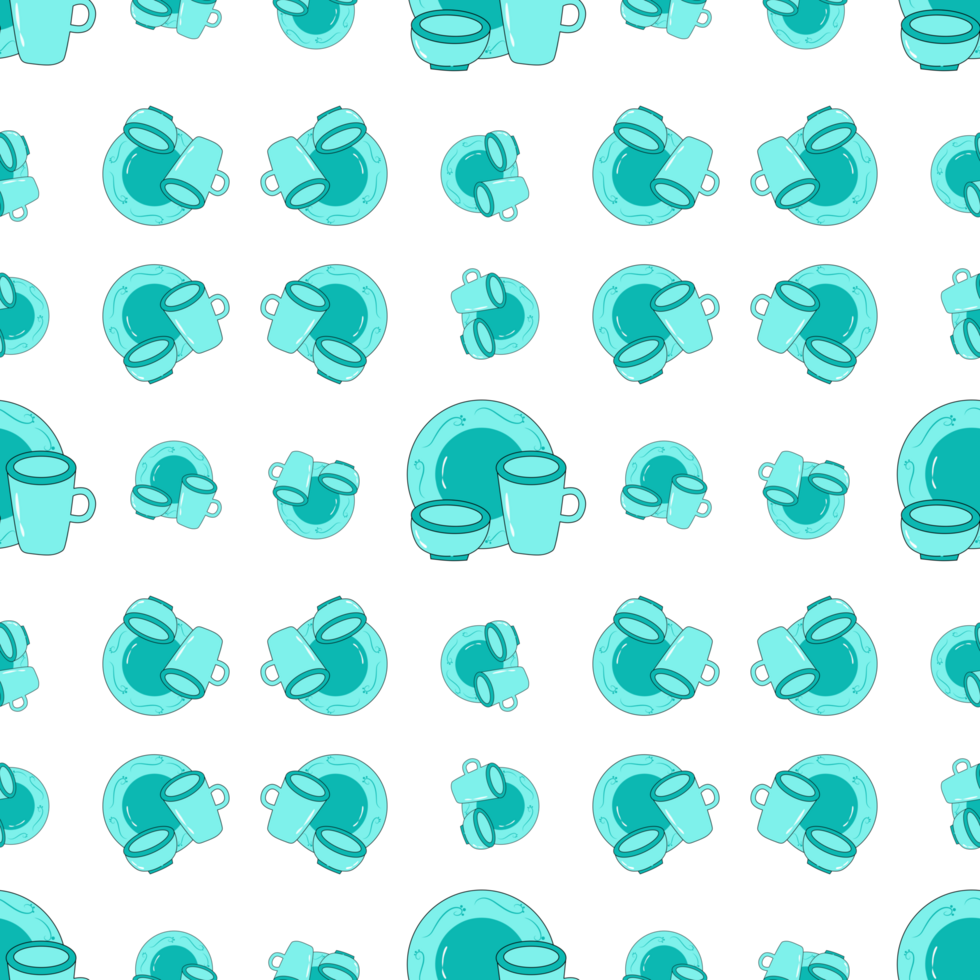 Dinnerware Set Pattern png