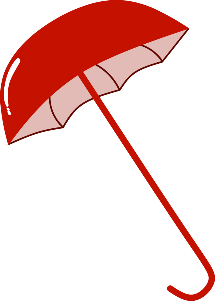 illustration of a red umbrella png