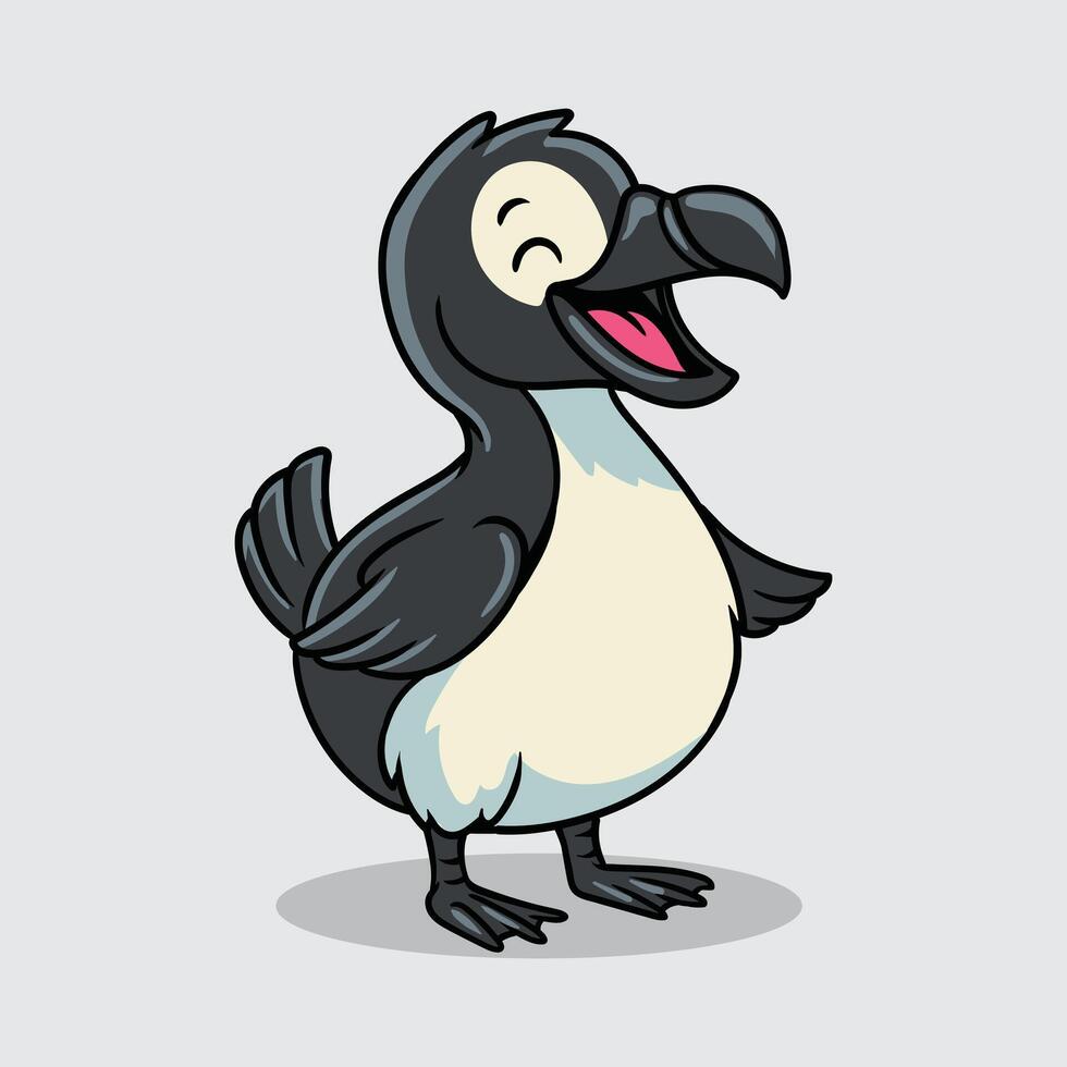 Cartoon dodo bird illustration vector