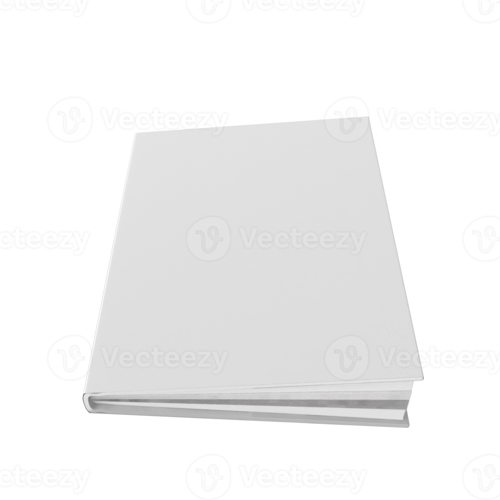Blank White Book Cover, Perfect for Design Mockups transparent background png