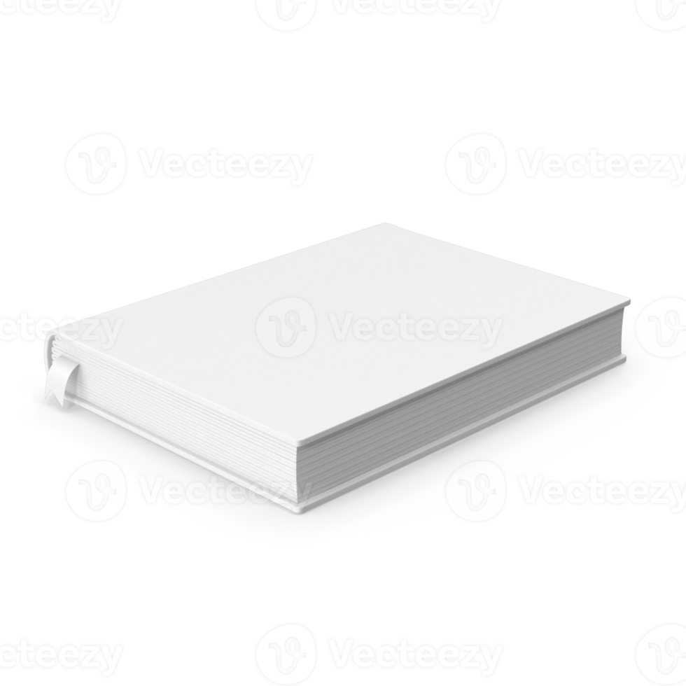 Blank book on transparent background png