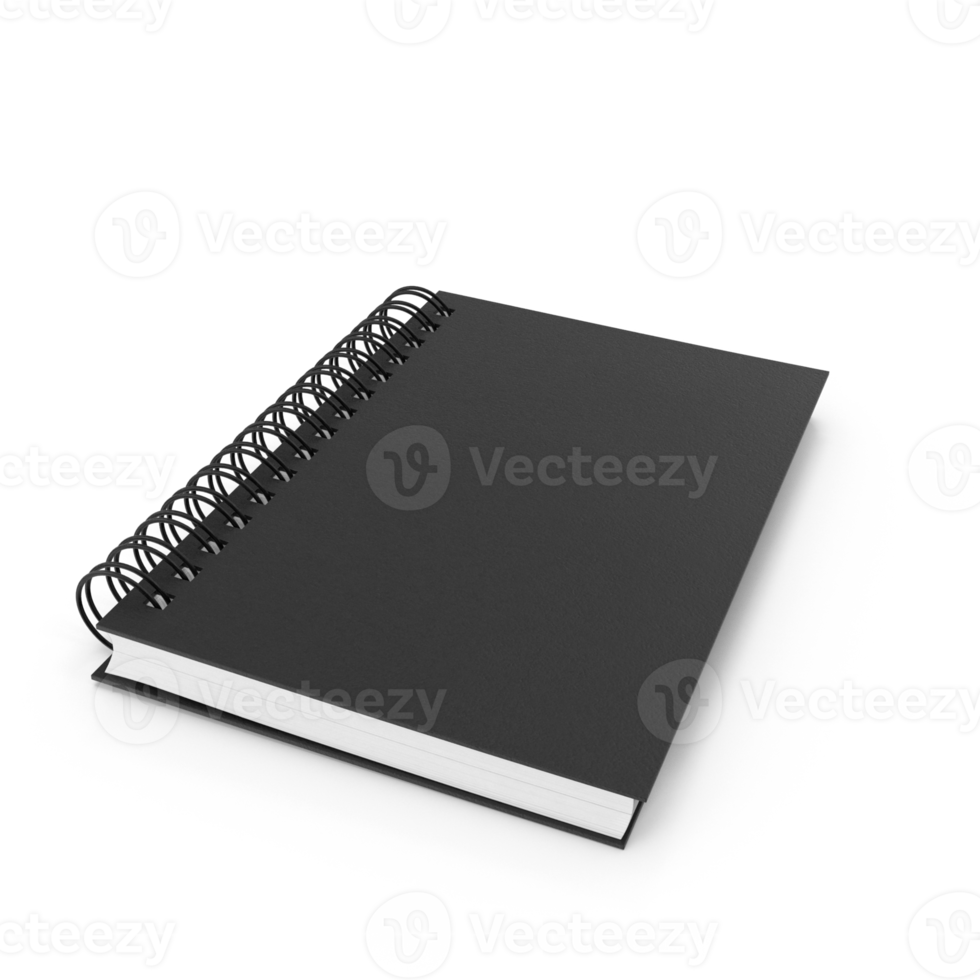 Spiral Notebook on transparent background png