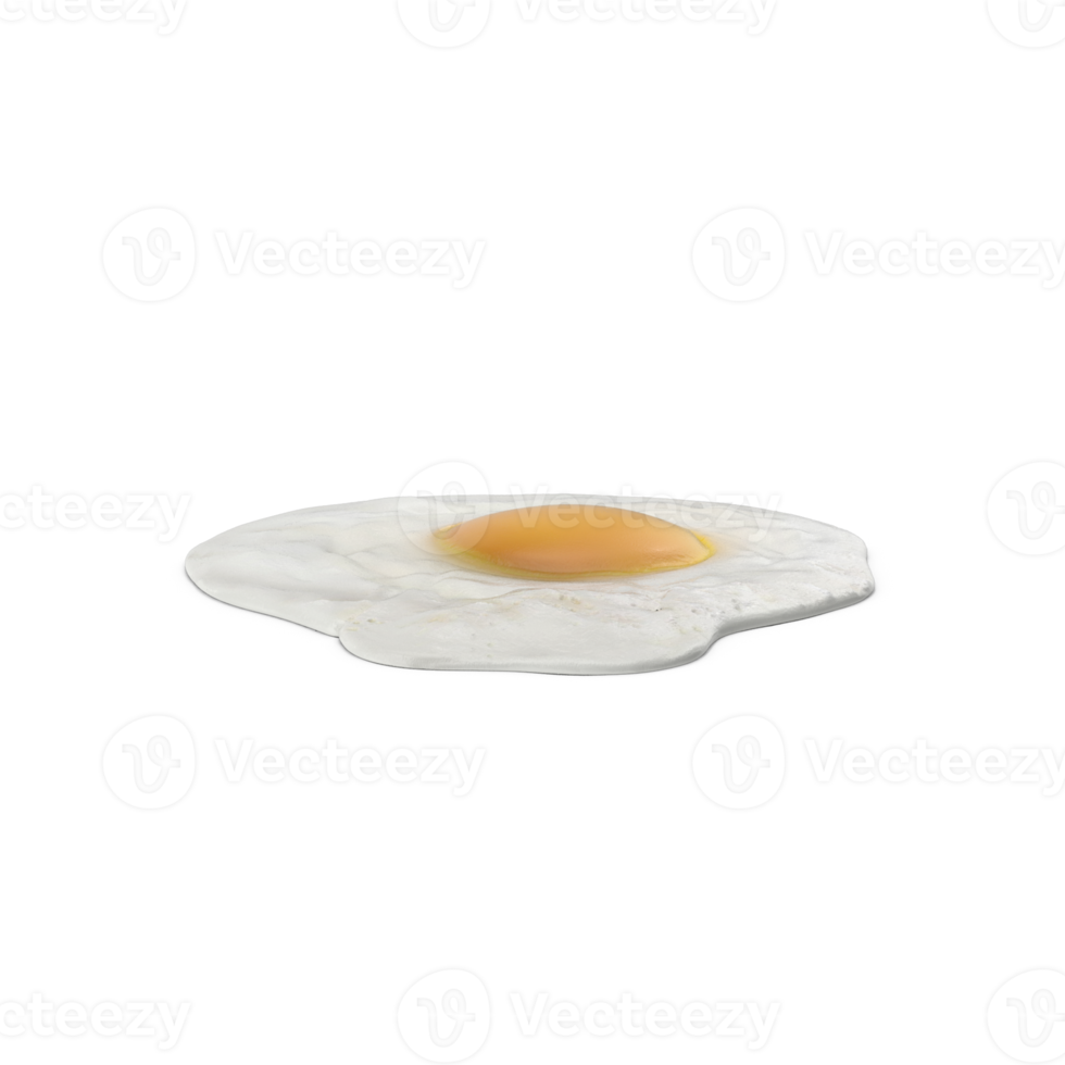Fried Egg Close-Up of a Perfectly Cooked Egg transparent background png