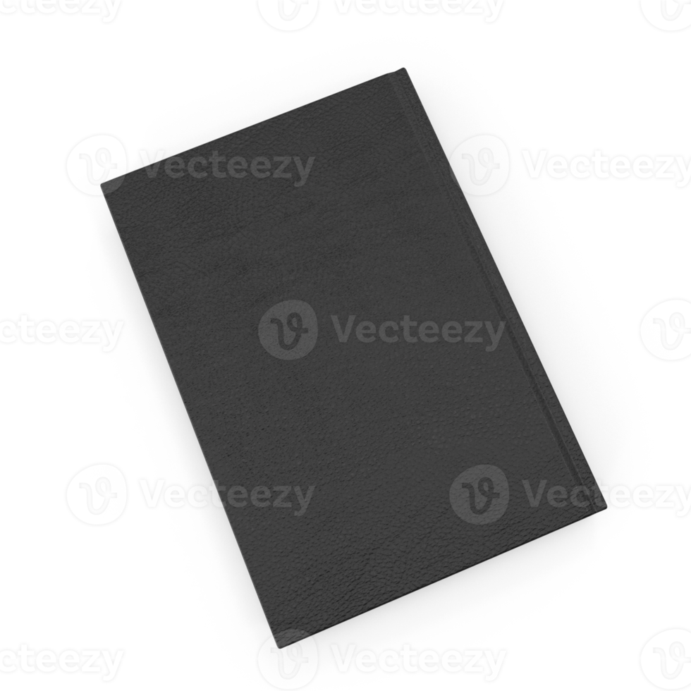 Blank book cover mockup layout design, with shadows for branding png