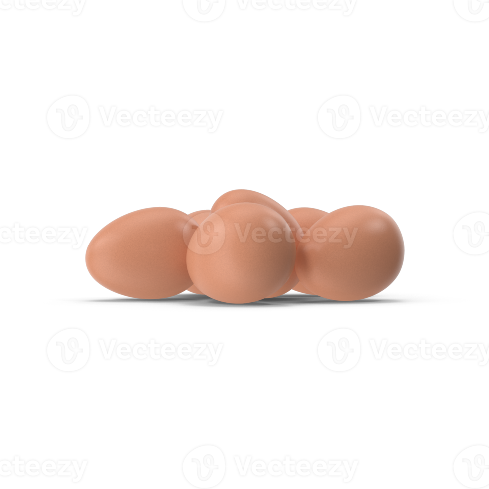 Group of eggs on transparent background png