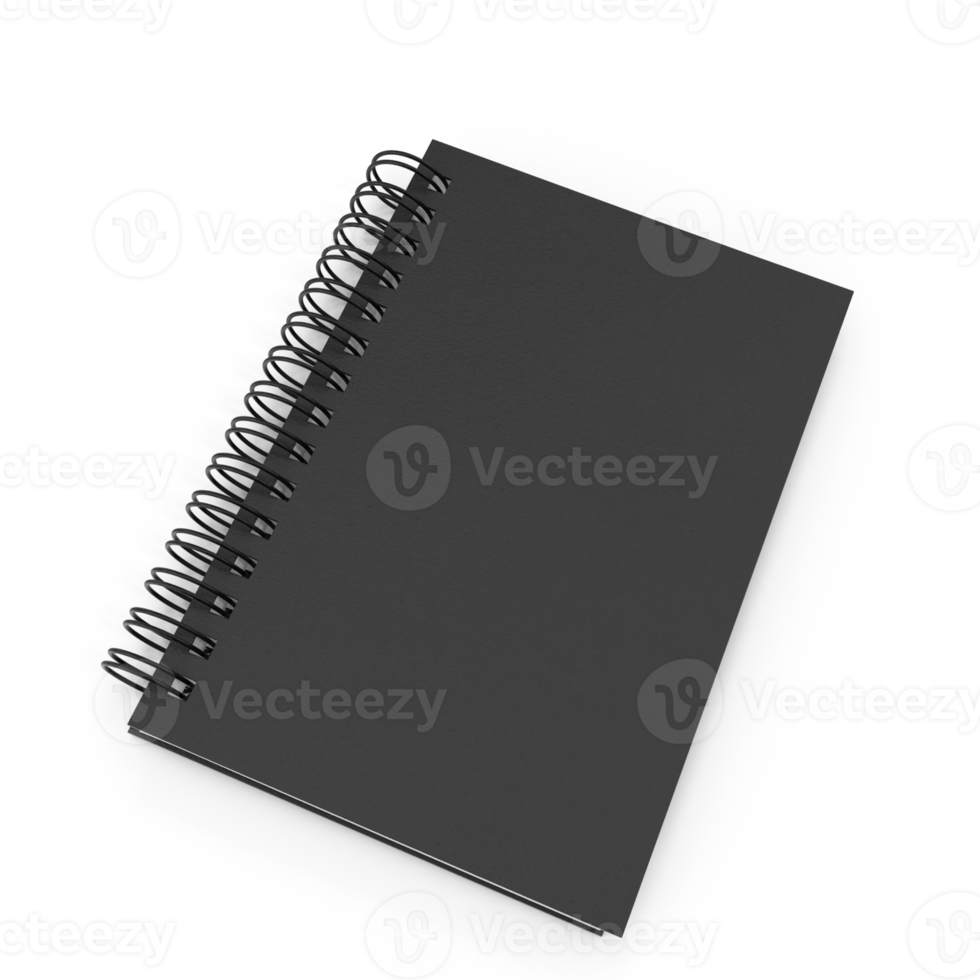 Spiral Notebook Perfect for Notes and Ideas on transparent background png