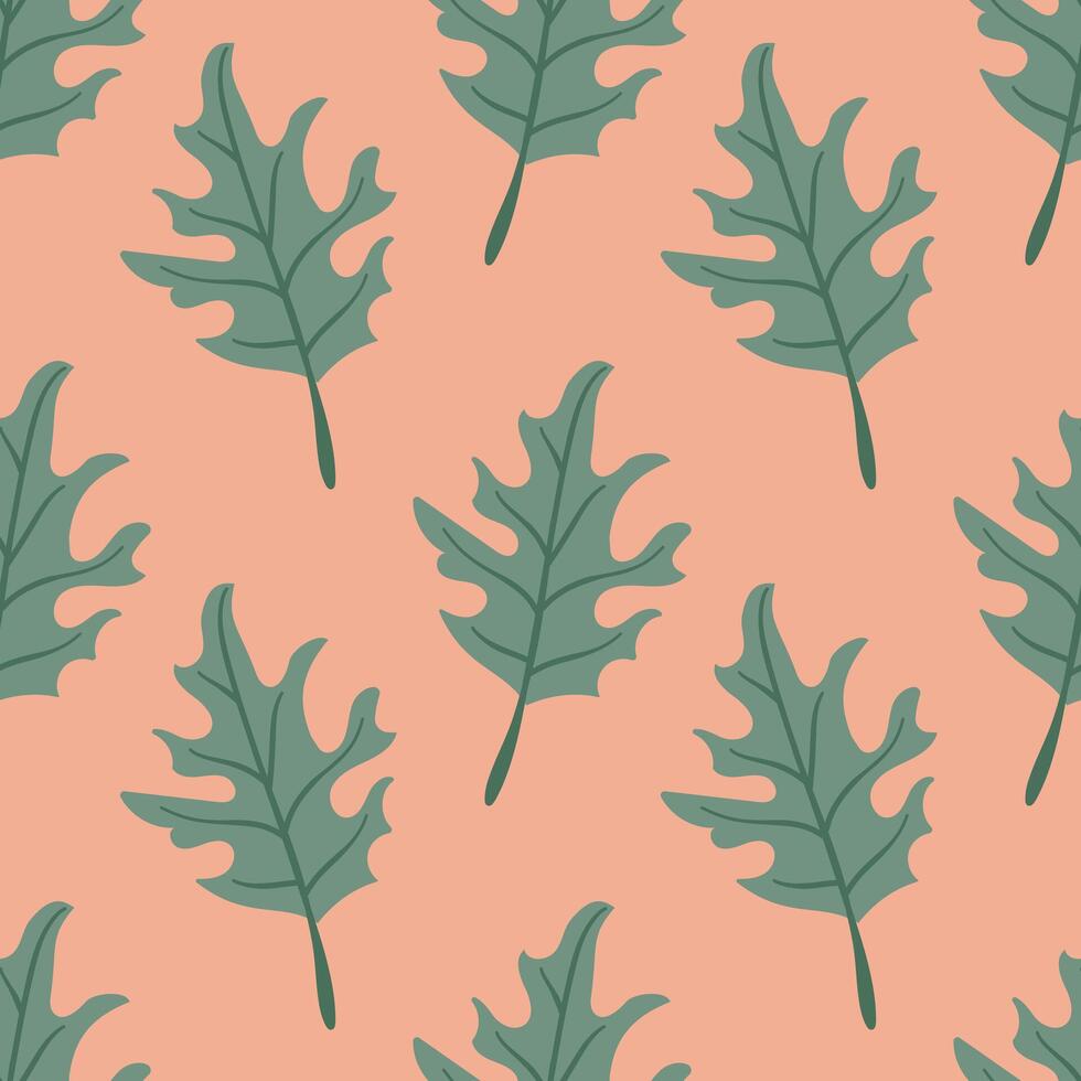 Ppattern Autumn leaf border. Gift wrap and scrapbook. illustration for wallpaper, gift paper, fill patterns, web page backgrounds, autumn greeting cards. vector