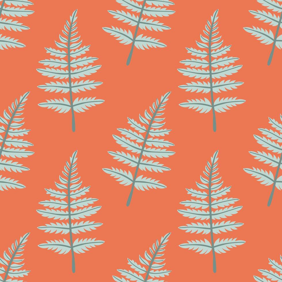 Modern abstract seamless patterns with natural colorful shapes. Autumn colors and fall leaves. illustration in flat style for Wrapping paper, textile print, wallpaper. vector