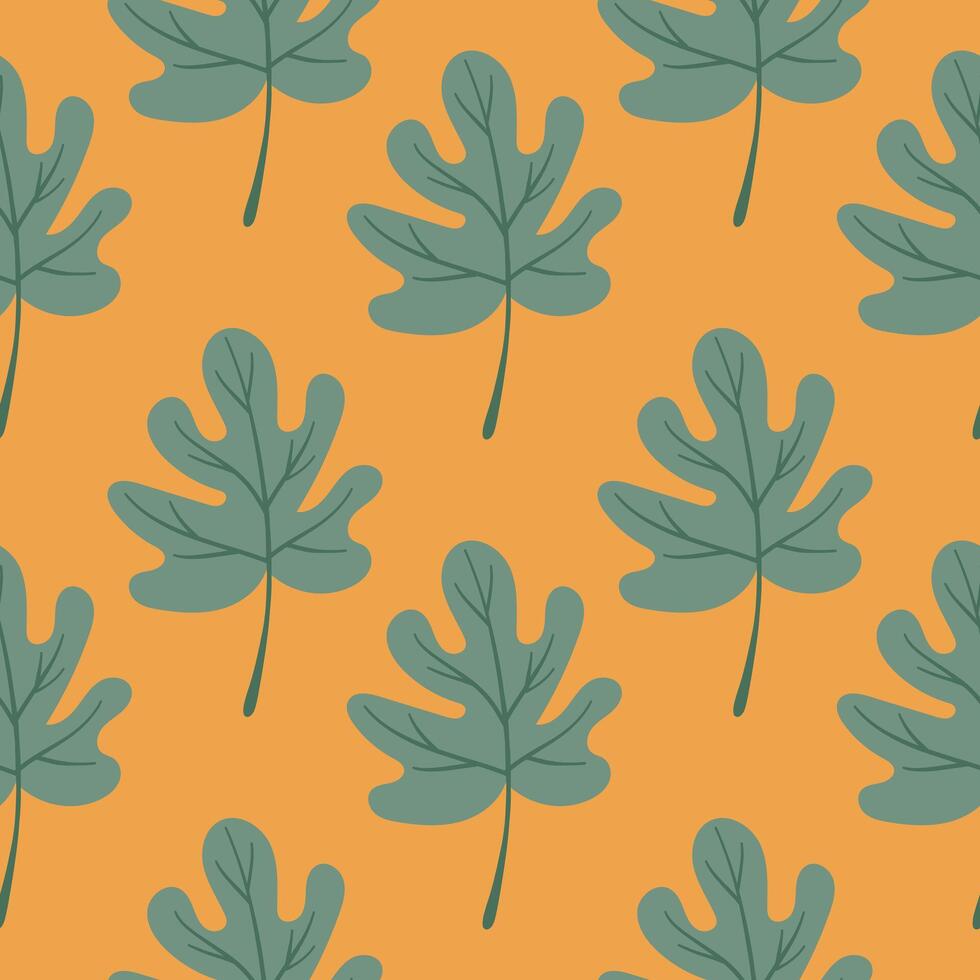 Seamless pattern Autumn yellow leaf border. Gift wrap and scrapbook. illustration for wallpaper, gift paper, fill patterns, web page backgrounds, autumn greeting cards. vector