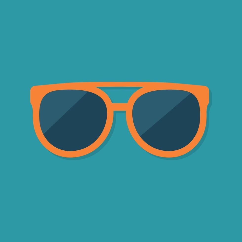 sunglasses icon in flat design vector