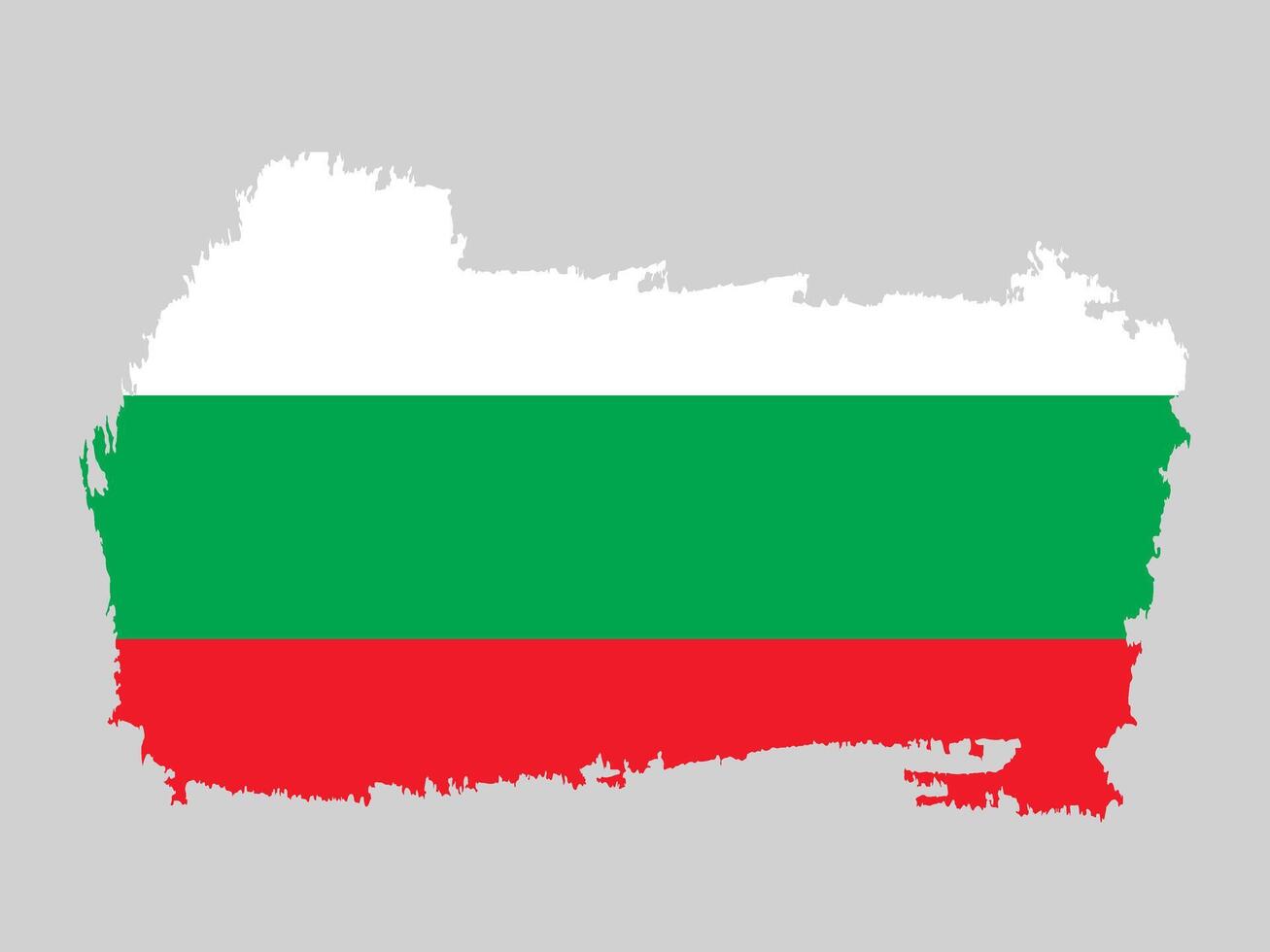 Bulgaria Flag in Country Brush Outline vector