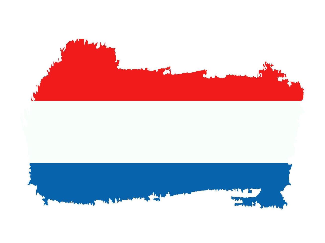 Netherlands National Flag Artistic Design vector