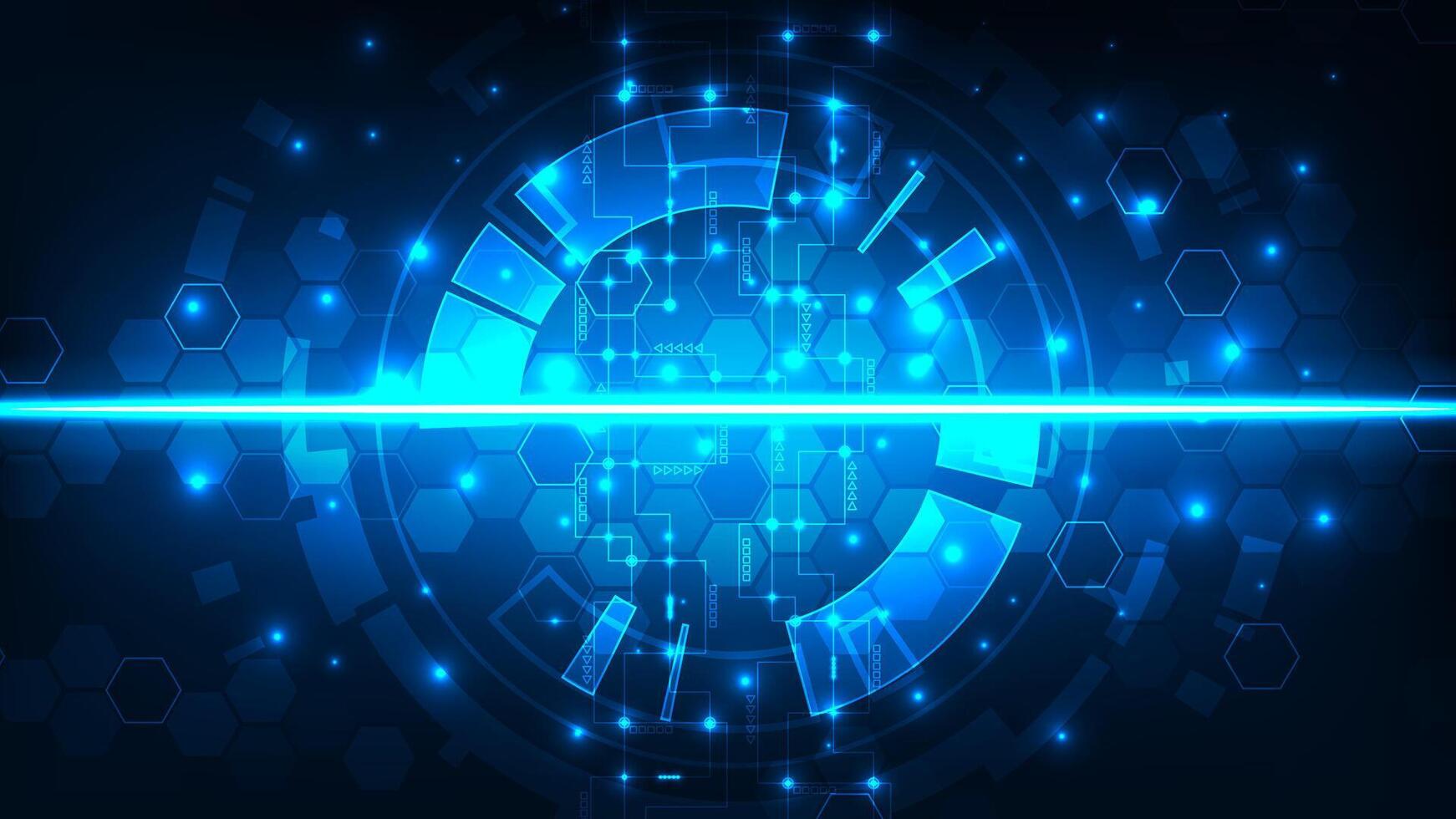 Futuristic digital tech background vector