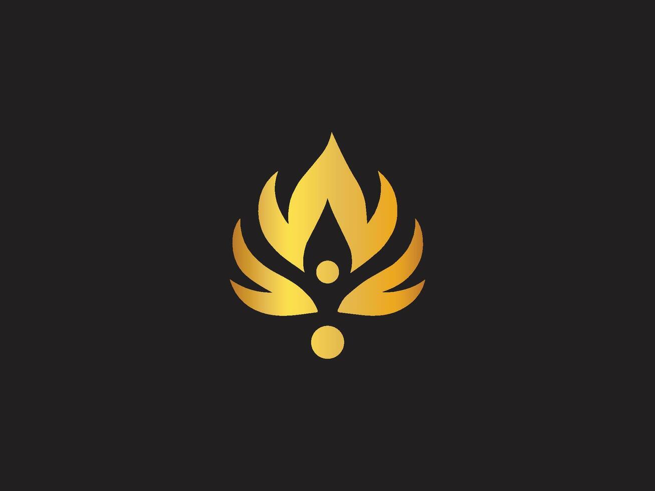 Cool Fire Logo Design vector