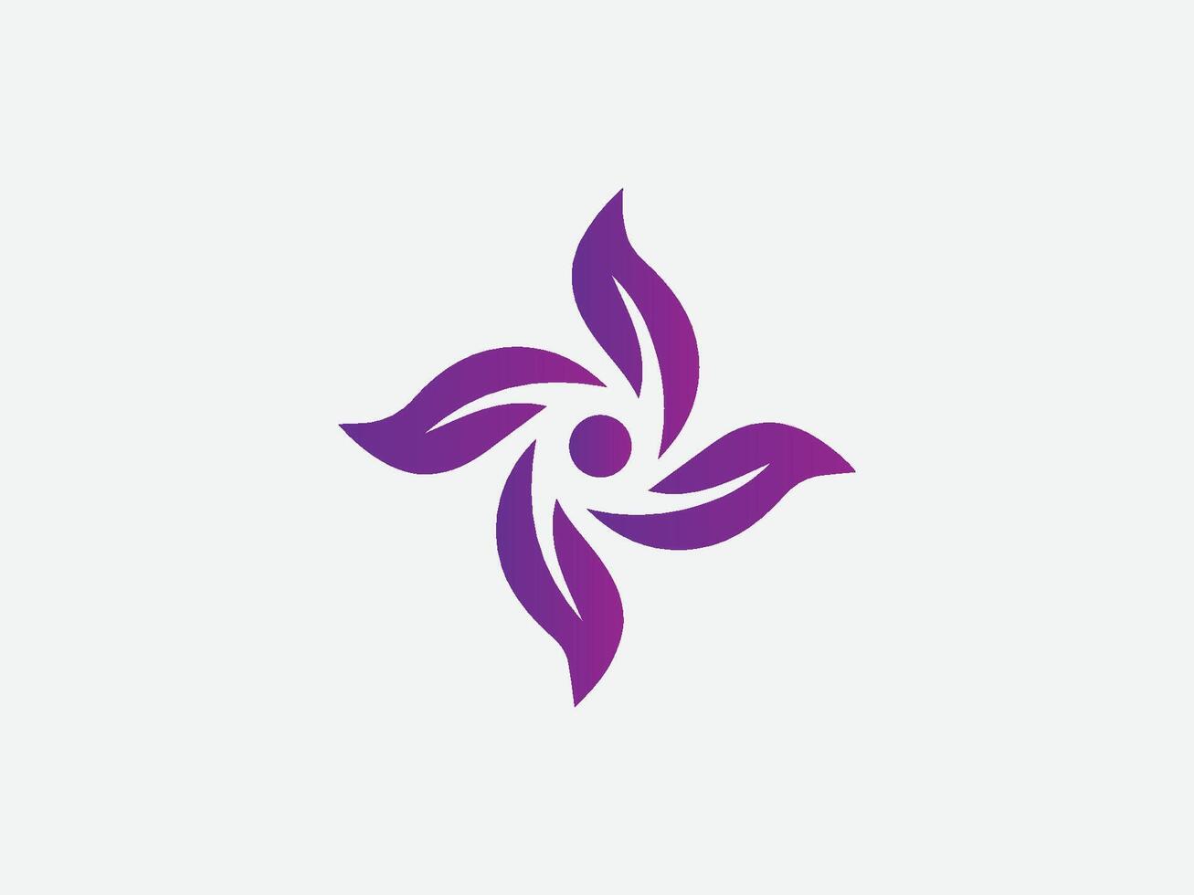 Leaves Shape Logo Design vector
