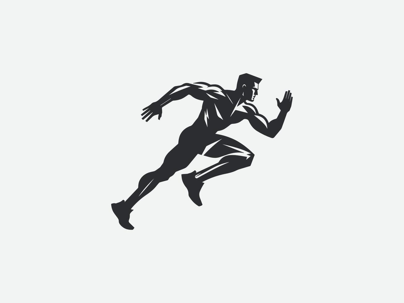 Running Man Clipart vector