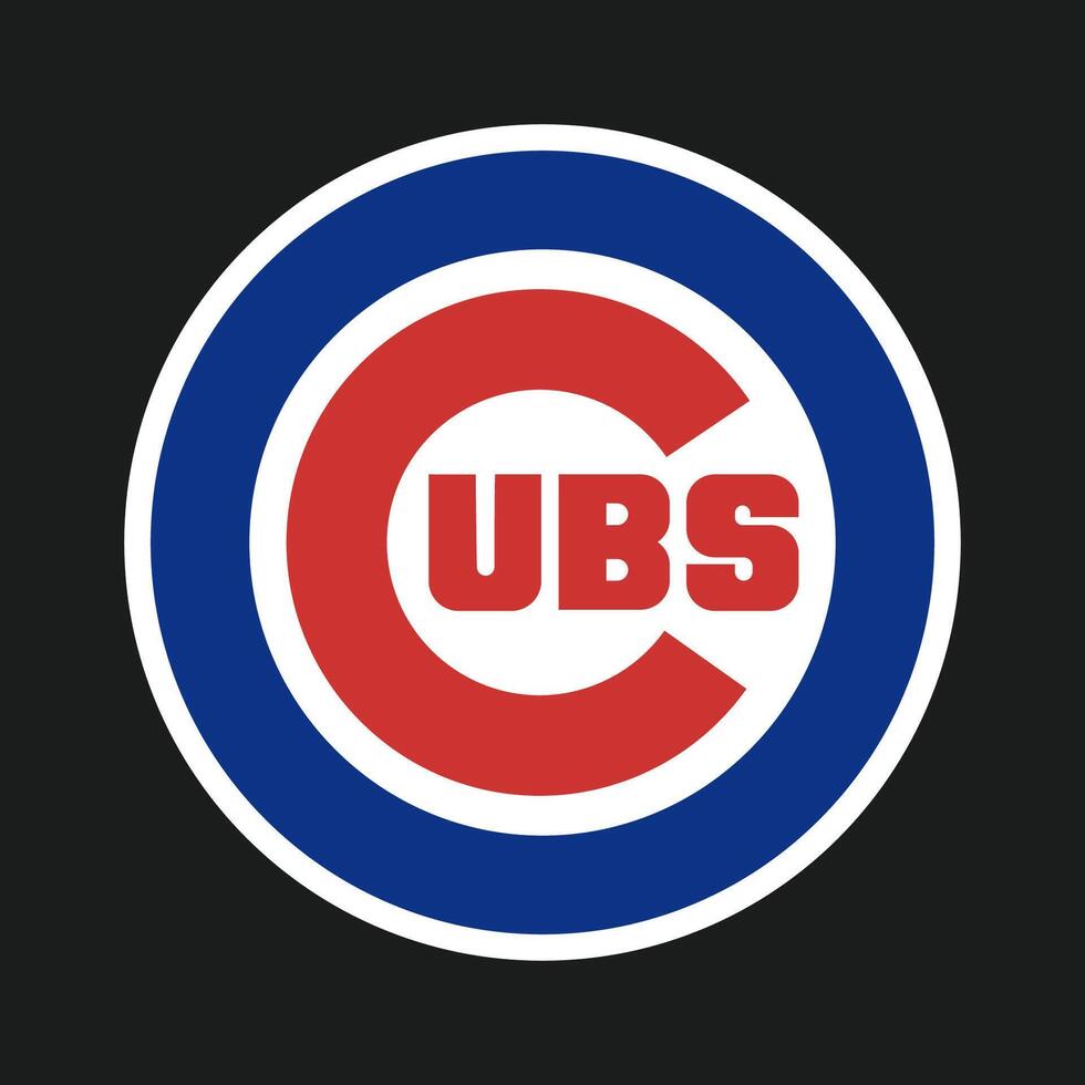 Chicago Cubs MLB club team logo vector