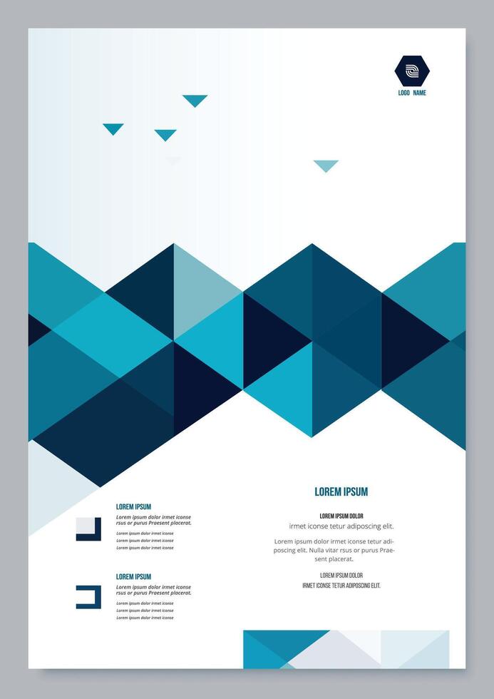 Report brochure flyer design. Leaflet cover presentation, book cover. vector