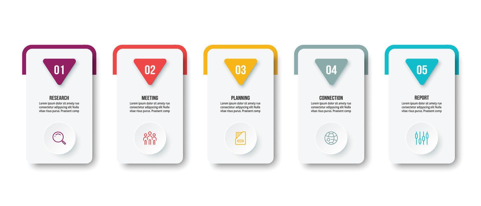 Business concept infographic template. vector
