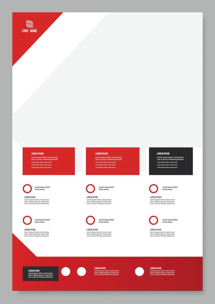 Report brochure flyer template , Leaflet presentation, book cover vector