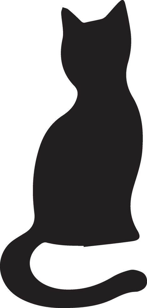 Black Cat Silhouette vector