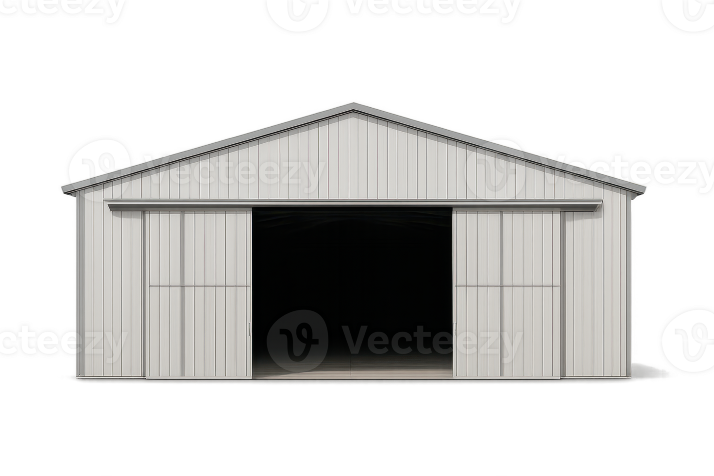 Simple Hangar Cutout Art for Creative Compositions and Designs png