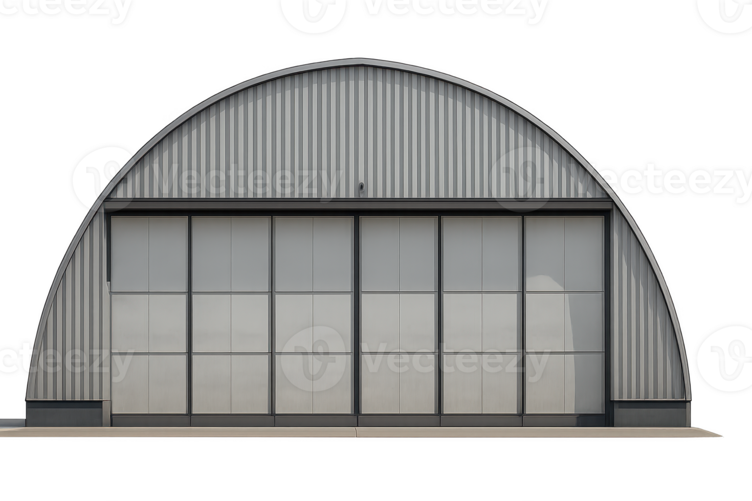 Simple Hangar Cutout Art for Stylized Design Projects png