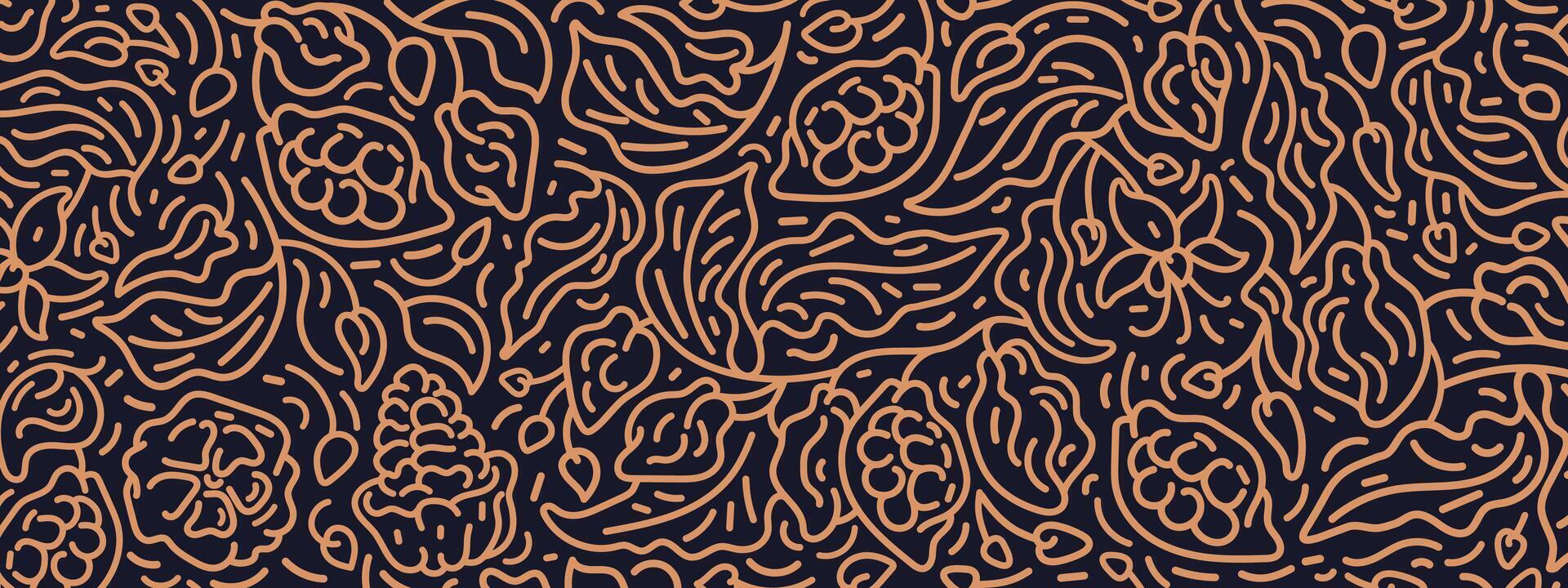 Cocoa chocolate background Vintage sketch line art vector