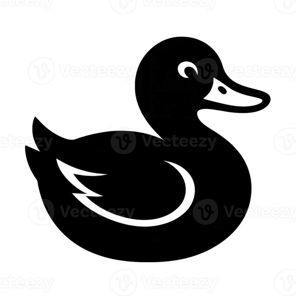 Simple Black Duck Logo Design for Minimalist Creative Projects png