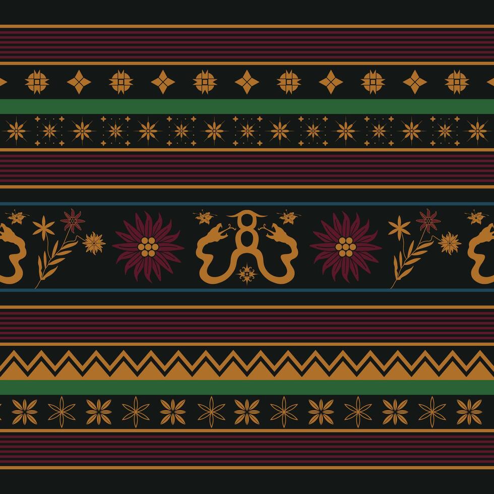 aesthetic traditional folk tribal asia indonesian batik pattern ethnic ornament art wallpaper background suitable for your textile print vector