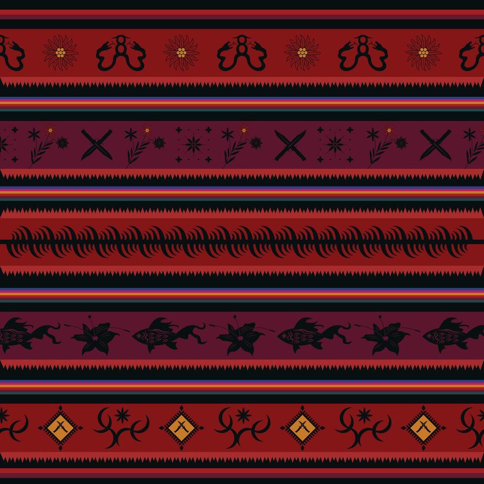 unique own custom made tribal batik pattern ethnic ornament art wallpaper background suitable for your textile print vector