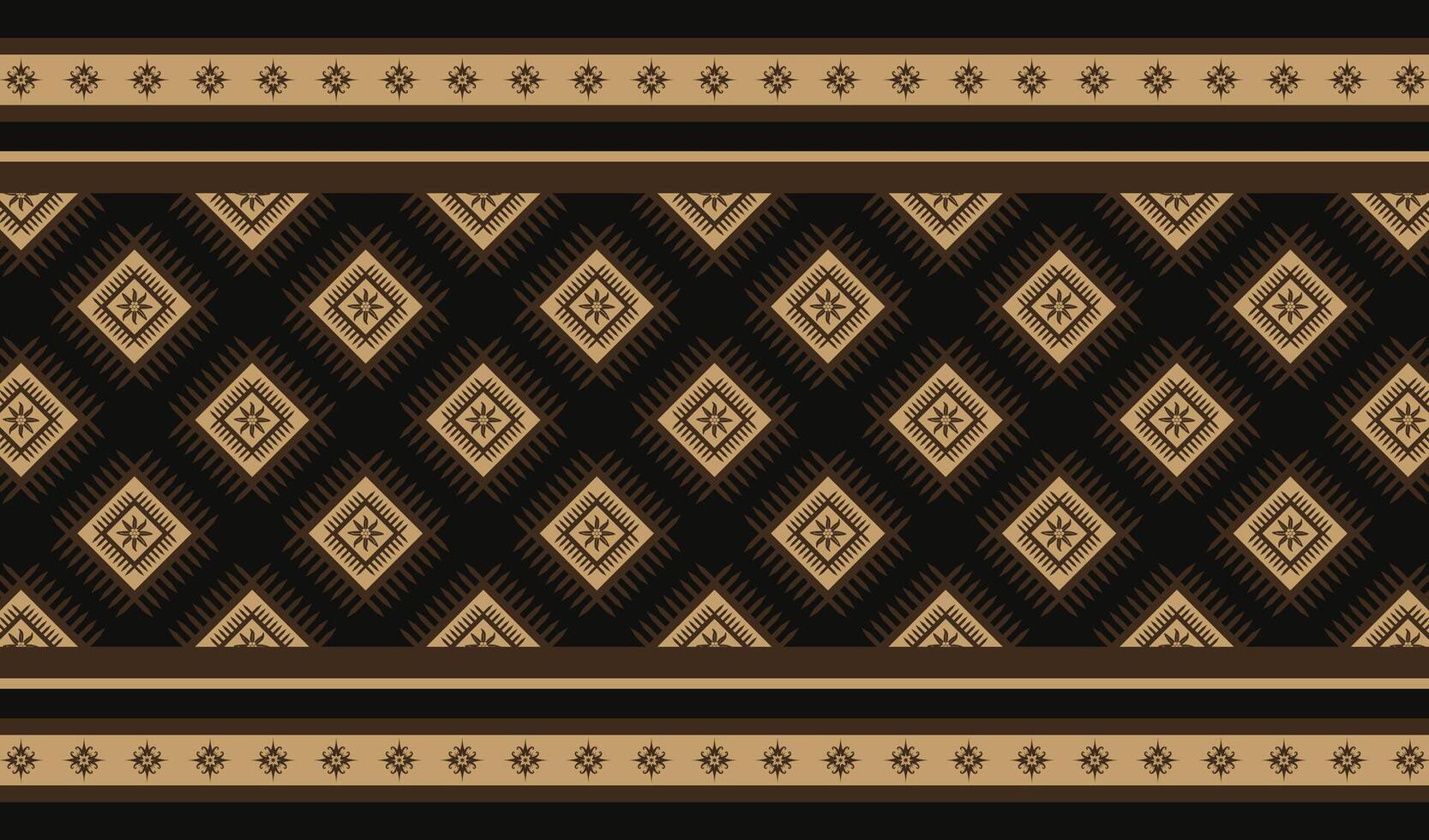 brown black tribal floral carpet pattern ethnic ornament art wallpaper background suitable for your textile print vector