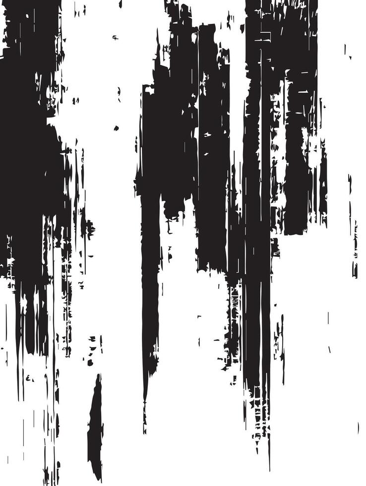 Dramatic Black and White Ink Texture Abstract Art Background vector