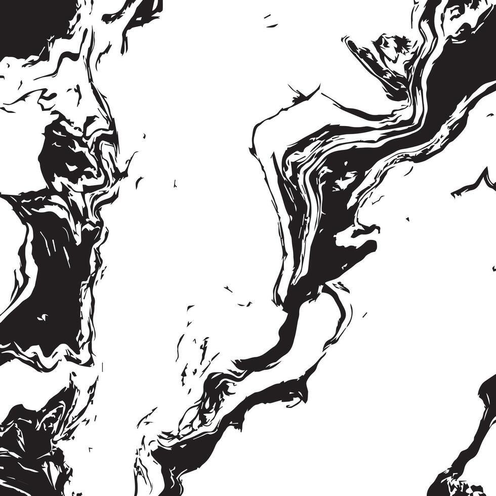 Monochromatic Ink Swirl Abstract Black and White Texture Background vector