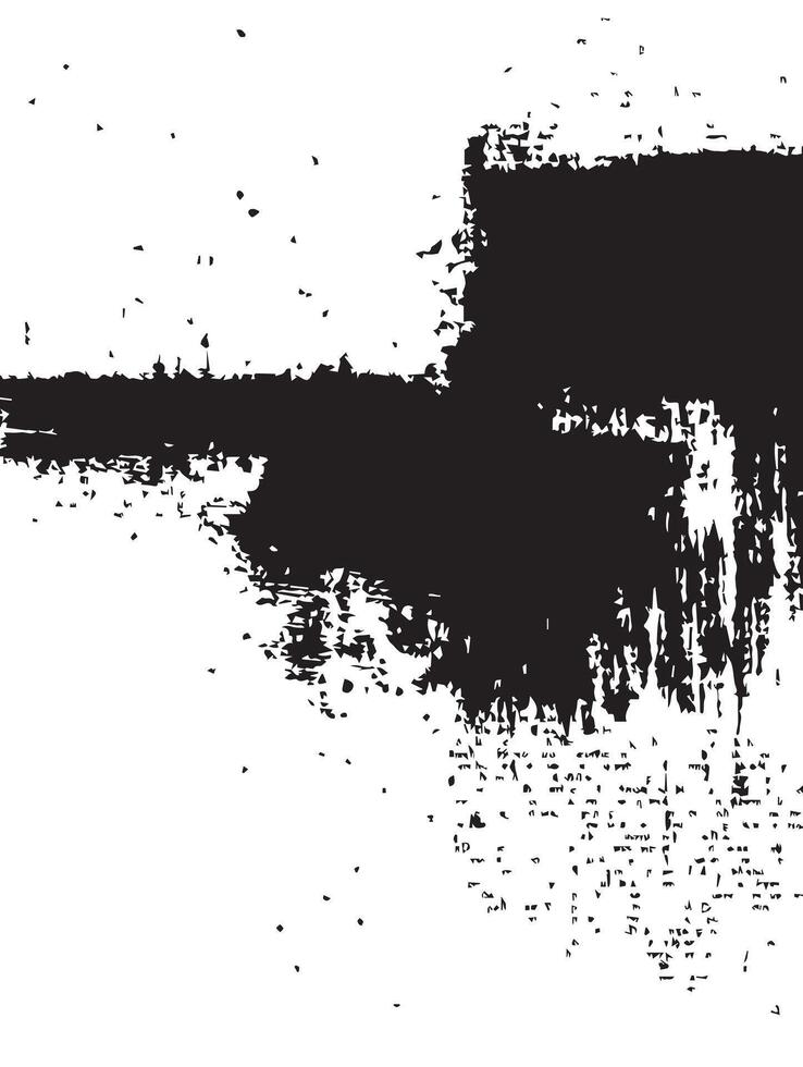 Abstract Black Ink Texture Grunge Background vector