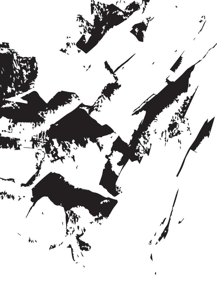 Monochrome Abstract Art Black and White Ink Splatter Texture Grunge Background Design Element vector