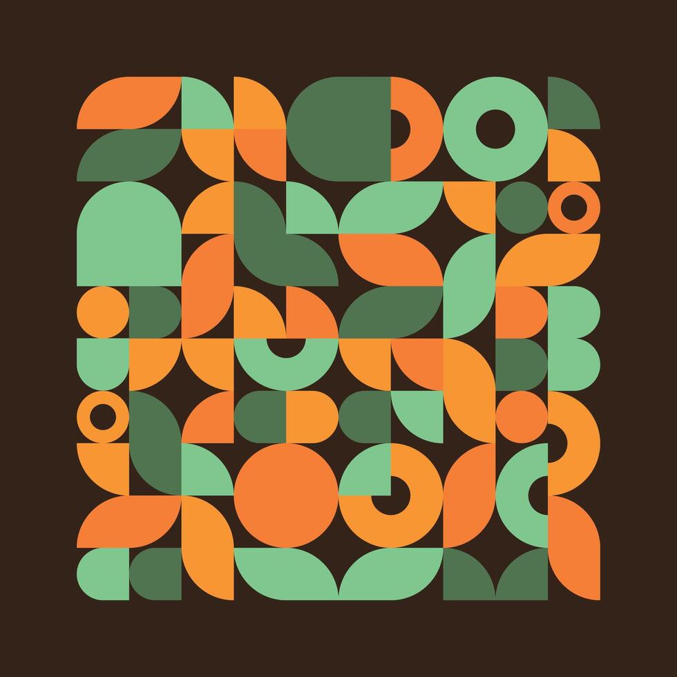 Colorful abstract geometric design vector