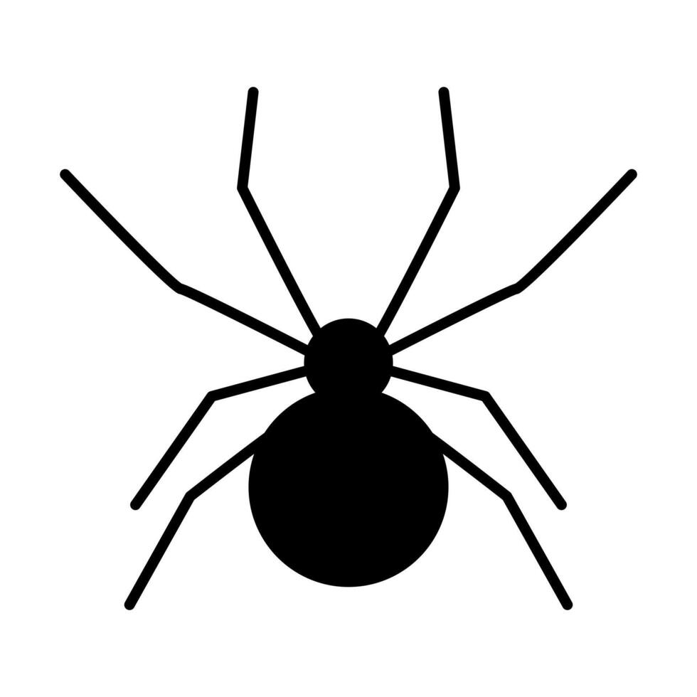 Spider silhouette icon. Halloween. illustration. vector