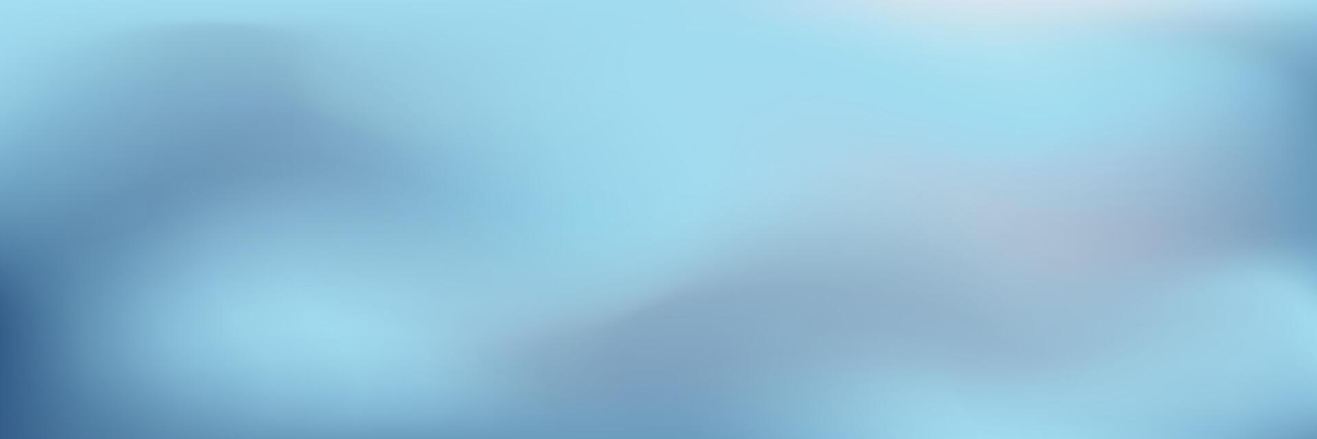 Abstract soft gradient background in shades of blue. Smooth blurry texture with flowing color transitions. vector